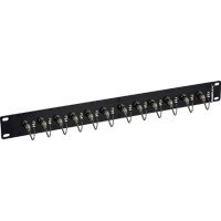 Camplex HF-OPRP-1 1RU 12-Port Singlemode/Multimode ST Fiber Feedthru Panel