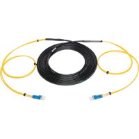 Camplex 2-Channel LC-Single Mode Tactical Fiber Optical Snake - 10 Foot