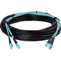 Camplex 4-Channel LC Multi Mode OM3 Fiber Optic Tactical Snake - 100 Foot