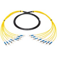 Camplex 8-Channel ST-Single Mode Tactical Fiber Optical Snake - 10 Foot