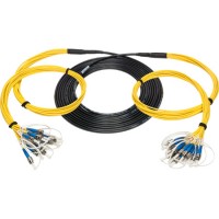 Camplex 12-Channel ST-Single Mode Tactical Fiber Optical Snake- 50 Foot