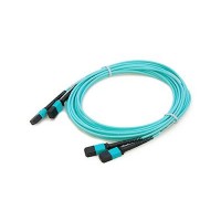 AddOn 10m OM3 Aqua Duplex Patch Cable  