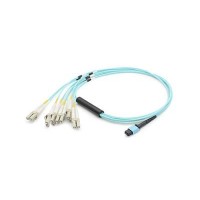 AddOn 15m OM3 Aqua Duplex Fanout Cable  