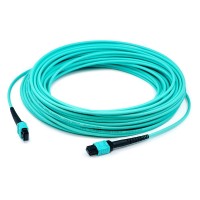 AddOn 10m OM3 Aqua Duplex Patch Cable  