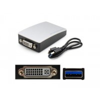 AddOn 1.0ft Male to DVI-I USB Adptr  