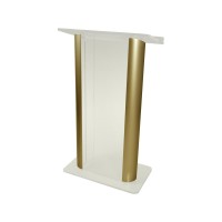 FROSTED CONTEMPORARY ALUMACRYLIC LECTERN  