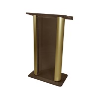 SMOKED CONTEMPORARY ALUMACRYLIC LECTERN  