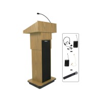 EXECUTIVE ADJ COLUMN LECTERN - WRLS -OK  