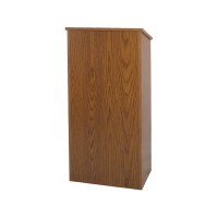 FULL HEIGHT WOOD LECTERN - OK  