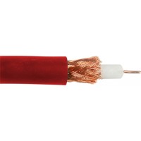 Canare L-3CFW HDTV-SDI 22 AWG 75 Ohm Digital Video Coaxial Cable- Red- 984 Feet