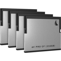 AVP256CFX4 Angelbird 256GB AV Pro CF CFast 2.0 Memory Card (4-Pack)