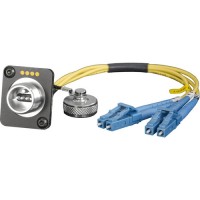 C9040 FieldCast 4Core Single-Mode Chassis to Two LC Connector Cable (19.7")